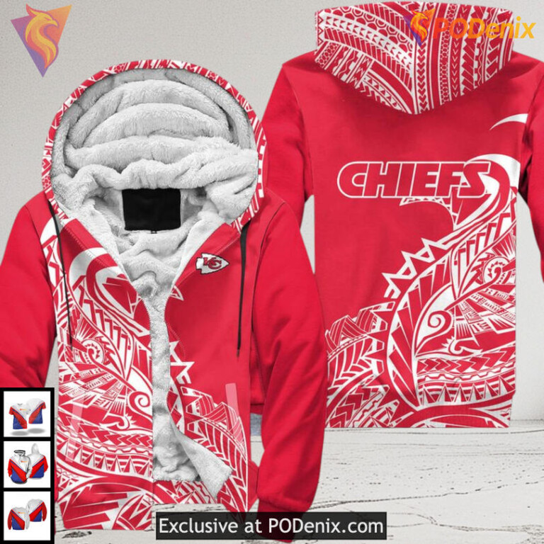 Kansas City Chiefs Youth Hoodie Red White Black Chiefs Zip Up Limited Gear - 2