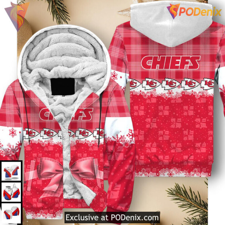 Kansas City Chiefs Zip Up Hoodie Snowman Graphic Edition, Christmas Fan Apparel - 2