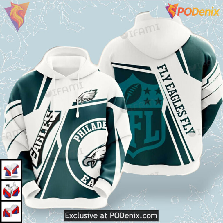 Kelly Green Mix Retro Style Philadelphia Eagles Unisex Hoodie Custom Fanwear