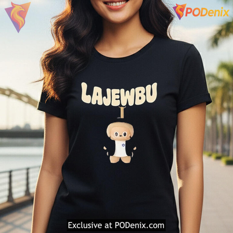 Lajewbu Parody Shirt, Cute Labubu inspired cartoon style, meme graphic wear