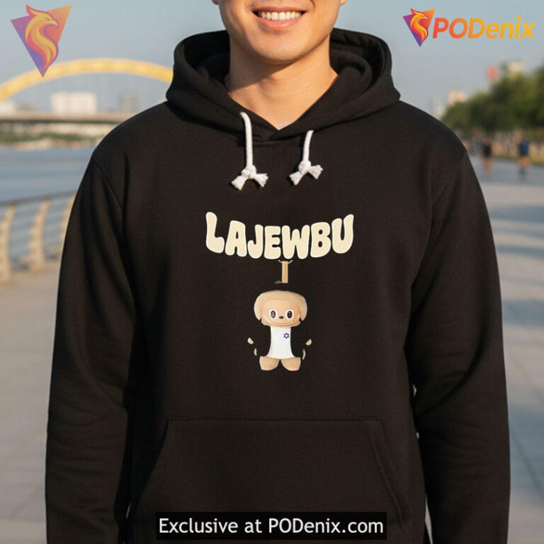 Lajewbu Parody Shirt, Cute Labubu inspired cartoon style, meme graphic wear - 3