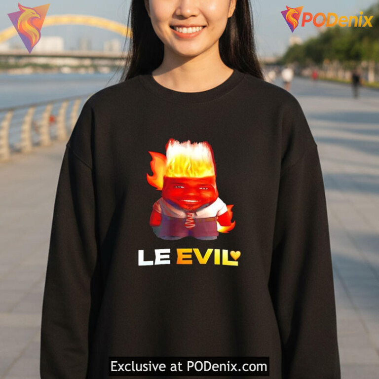 Le Evil Lebron Meme Shirt, Funny Fiery Basketball Pop Culture Trend