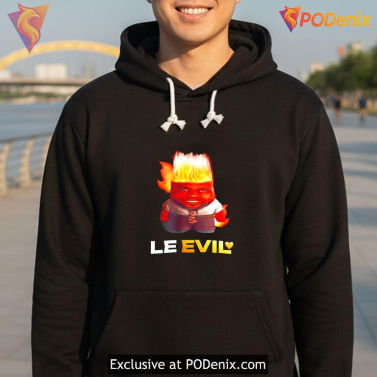 Le Evil Lebron Meme Shirt, Funny Fiery Basketball Pop Culture Trend - 1