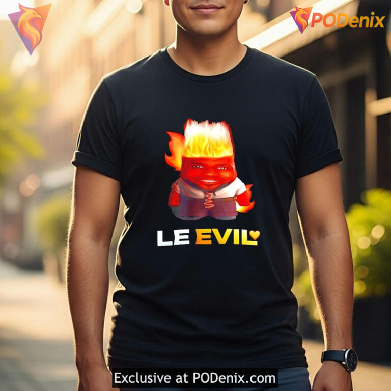 Le Evil Lebron Meme Shirt, Funny Fiery Basketball Pop Culture Trend - 2