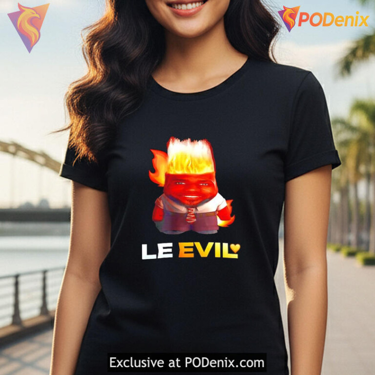Le Evil Lebron Meme Shirt, Funny Fiery Basketball Pop Culture Trend - 3
