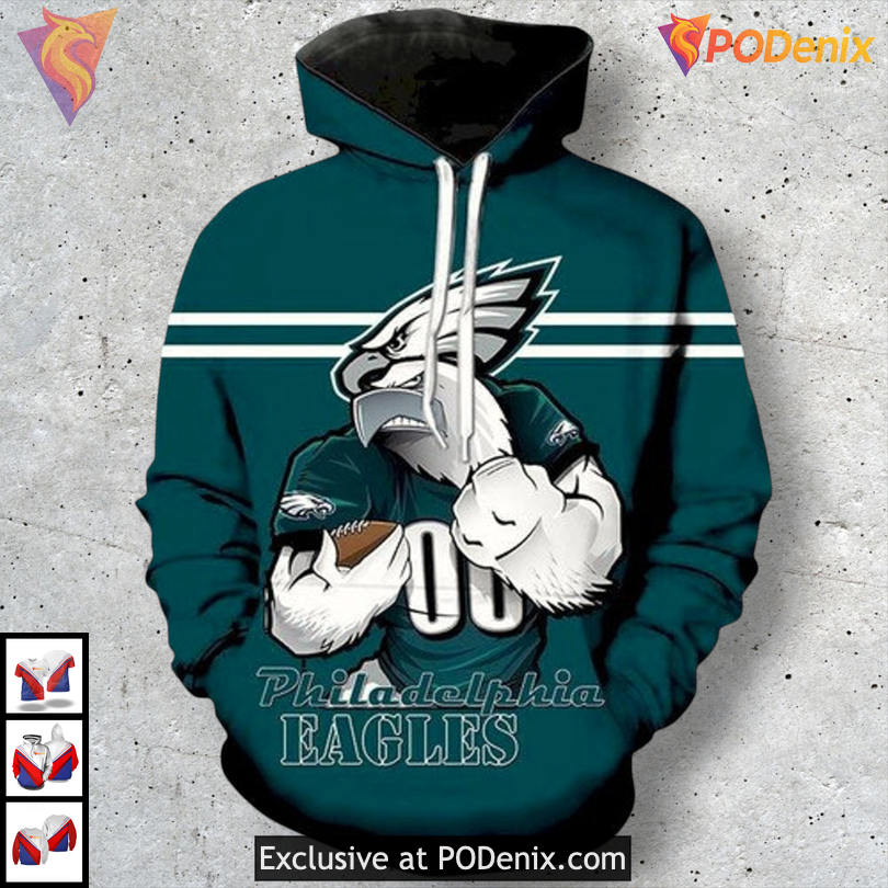Legend Tribute Collection Philadelphia Eagles Hoodie 3D NFL Fanwear Legend Tribute Collection Philadelphia Eagles Hoodie 3D NFL Fanwear