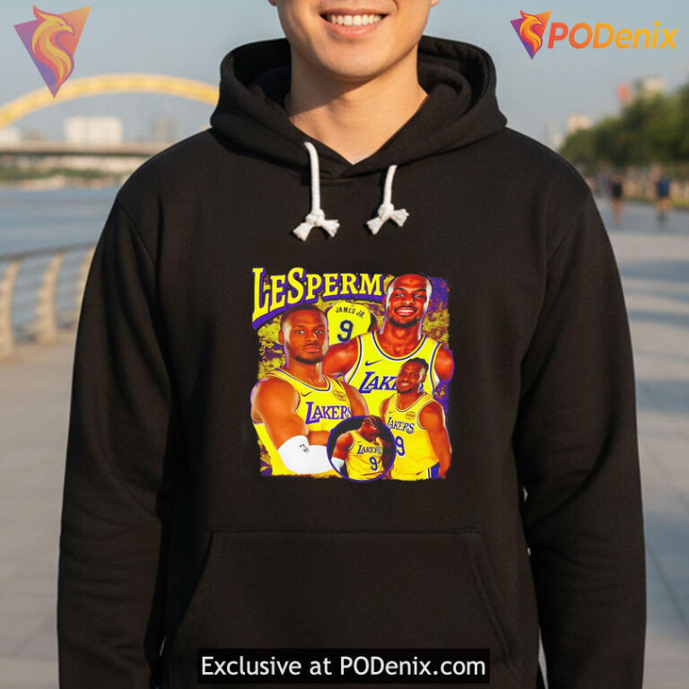 Lesperm Shirt Basketball Royalty Lakers Meme Retro Style Fan Design - 3