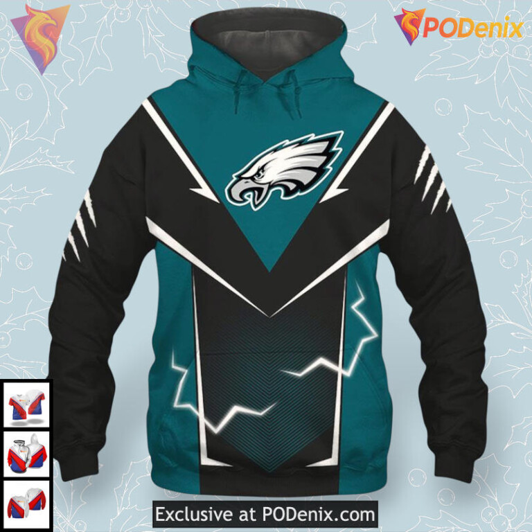Lightning Energy Graphic Edition Philadelphia Eagles Mens Hoodies for True Supporters - 2