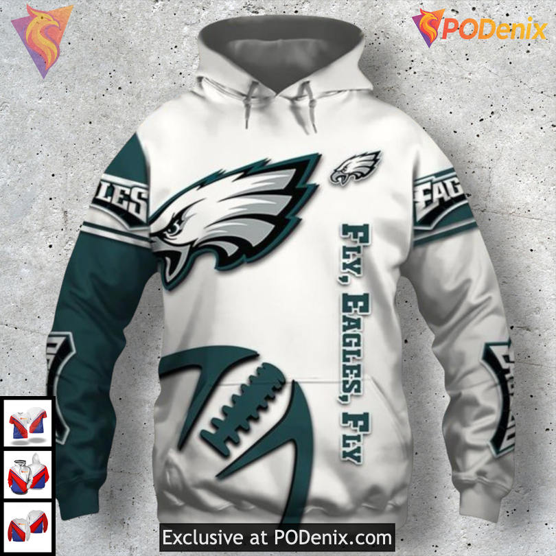 Limited Team Series Philadelphia Eagles Hoodie 3D Sport Fanwear Edition Limited Team Series Philadelphia Eagles Hoodie 3D Sport Fanwear Edition