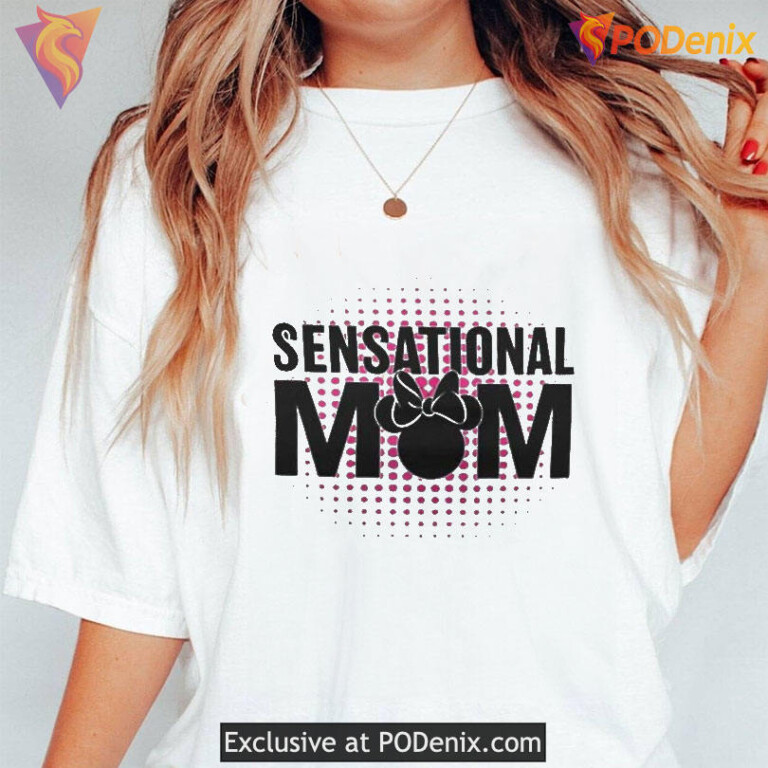 Mickey Sensational Mom Classic Editions Womens Mothers Day Lt Blue Sc1 Tee - 2