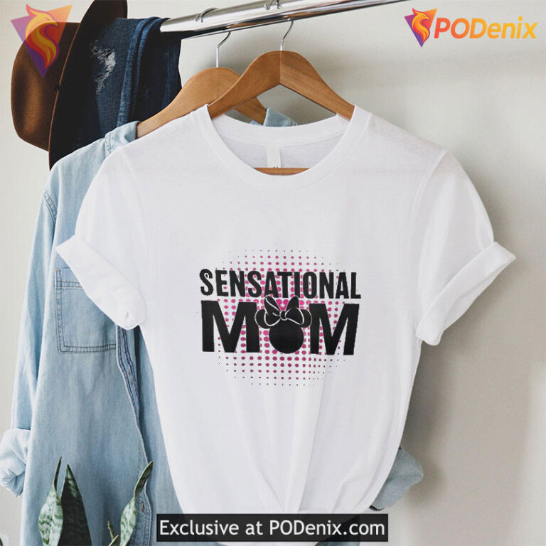 Mickey Sensational Mom Classic Editions Womens Mothers Day Lt Blue Sc1 Tee - 3