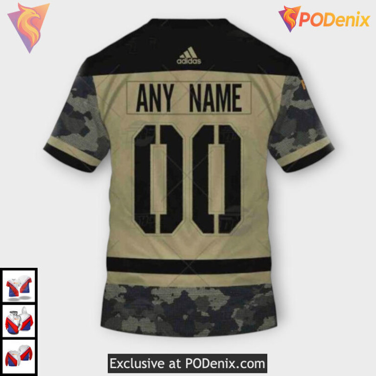 Military Appreciation Jersey Custom Name Carolina Hurricanes Hoodie 3D Edition - 1