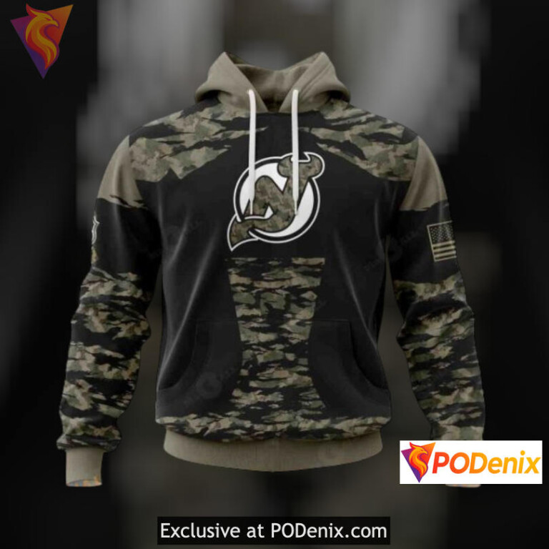 Military Members Kits V5 Design New Jersey Devils Kids Hoodie Special Hoodie 3D
