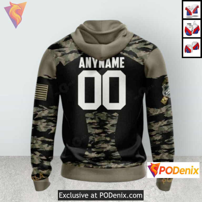 Military Members Kits V5 Tribute Colorado Avalanche Pullover Hoodie Custom 3D - 1