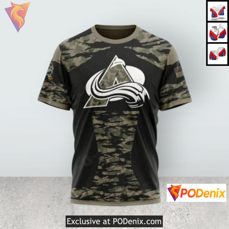 Military Members Kits V5 Tribute Colorado Avalanche Pullover Hoodie Custom 3D - 2