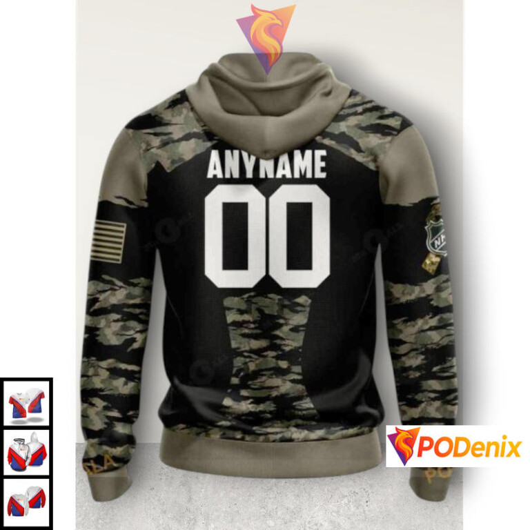 Military Members V5 Jersey Kit Concept Vintage Pittsburgh Penguins Hoodie NHL 3D - 1