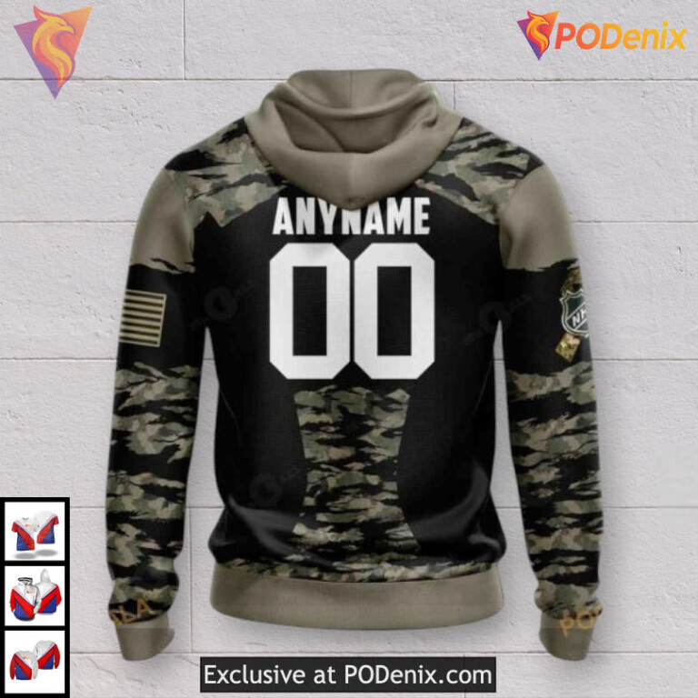 Military Members V5 Jersey Kit Dallas Stars Youth Hoodie Custom Design - 1