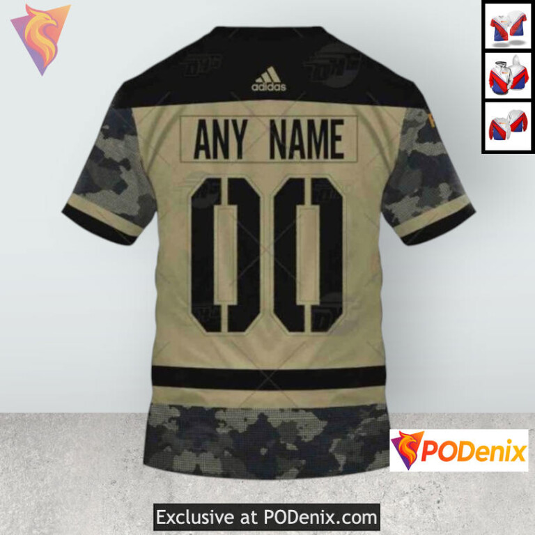 Military Practice Jersey Design Colorado Avalanche Pullover Hoodie Custom 3D - 1