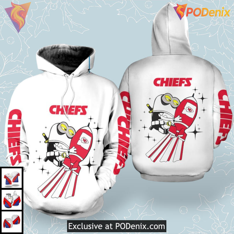 Minions Theme Vintage Kansas City Chiefs Hoodie 3D Edition Minions Theme Vintage Kansas City Chiefs Hoodie 3D Edition
