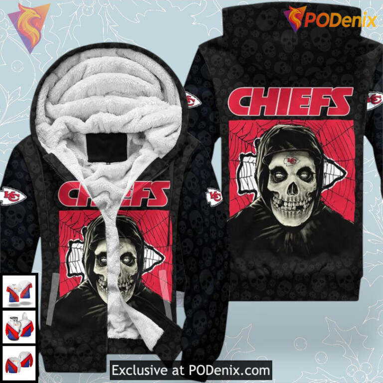 Misfit Edition Kc Chiefs Hoodie Sweatshirt, Halloween Horror Fan Apparel - 2
