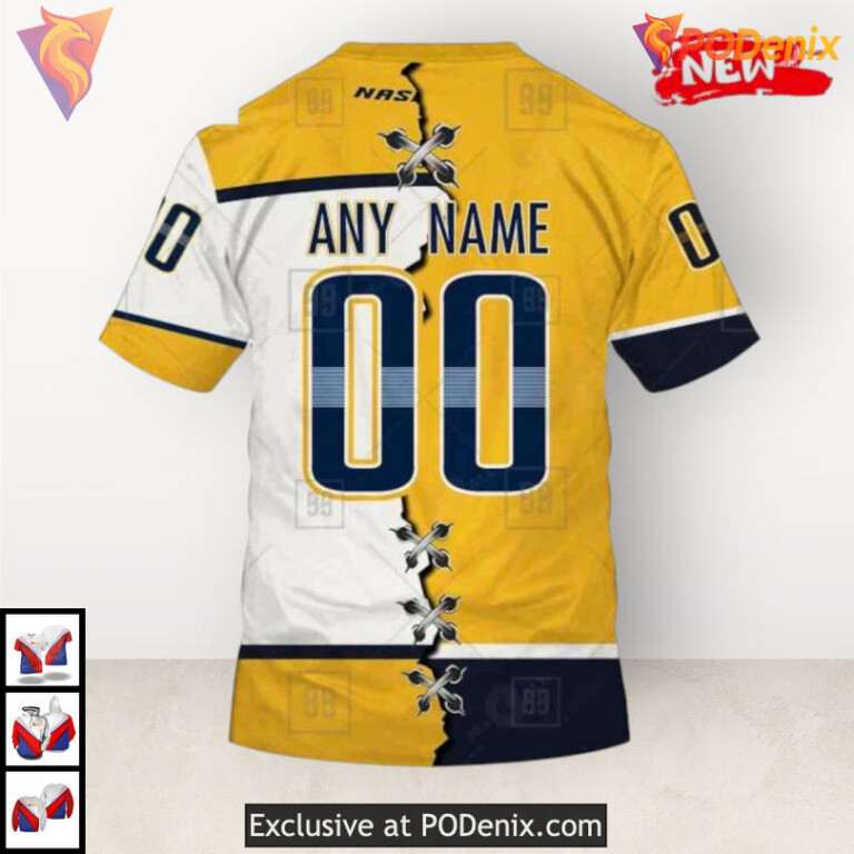 Mix Color Jersey 2025 Concept Nashville Predators Personalized 3D Hoodie Custom - 3