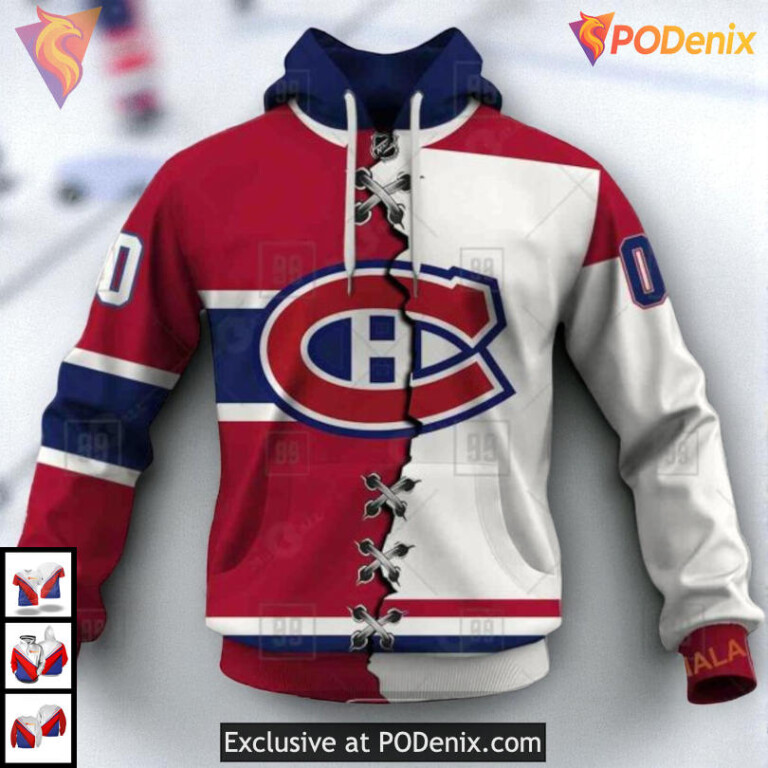Mix Color Jersey 2025 Edition NHL Custom Number Montreal Canadiens Hoodie 3D