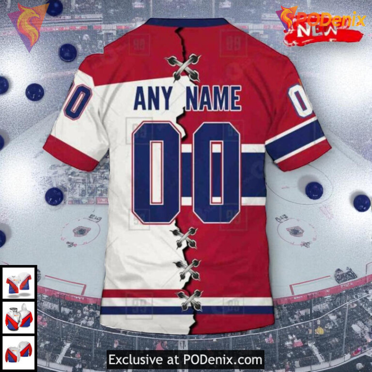 Mix Color Jersey 2025 Edition NHL Custom Number Montreal Canadiens Hoodie 3D - 3