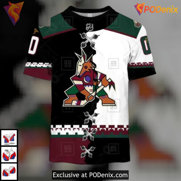 Mix Color Jersey 2025 Edition Retro Arizona Coyotes Hoodie Custom Apparel - 1