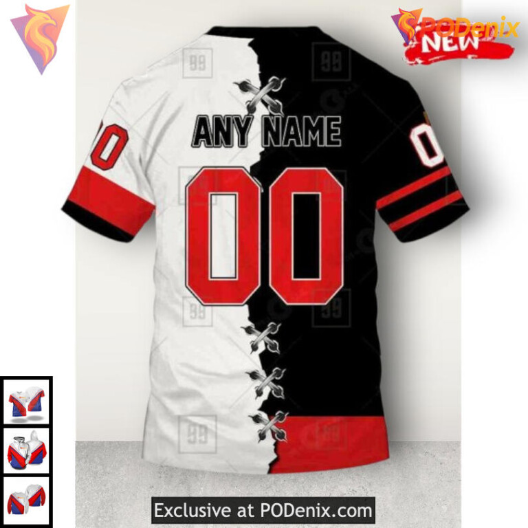 Mix Color Jersey 2025 Special Edition NHL Ottawa Senators Pullover Hoodie 3D - 3