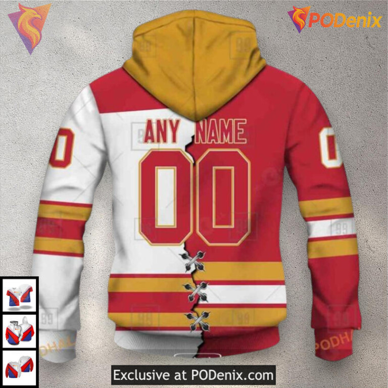 Mix Color Jersey 2025 Style Personalized Calgary Flames Hoodie 3D Design