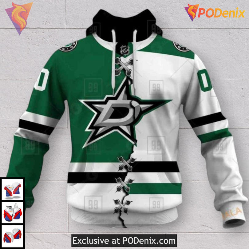Mix Color Jersey 2025 Tribute Dallas Stars Personalized 3D Hoodie 3D Shirt