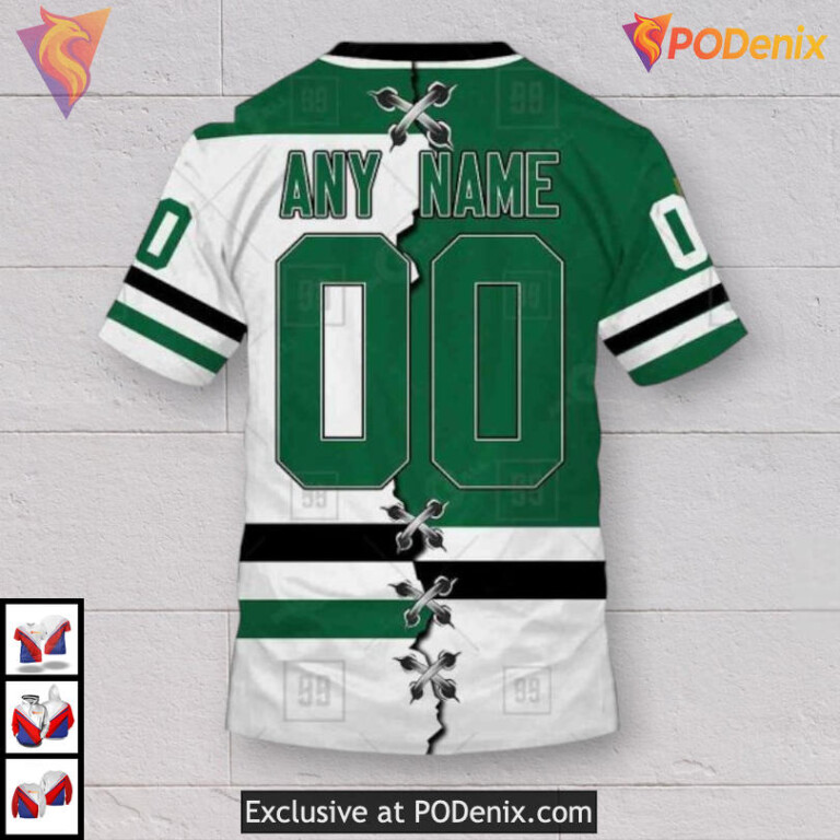 Mix Color Jersey 2025 Tribute Dallas Stars Personalized 3D Hoodie 3D Shirt - 3