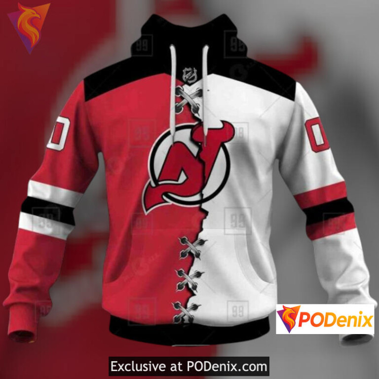 Mix Color Jersey 2025 Tribute New Jersey Devils Personalized 3D Hoodie Custom Style