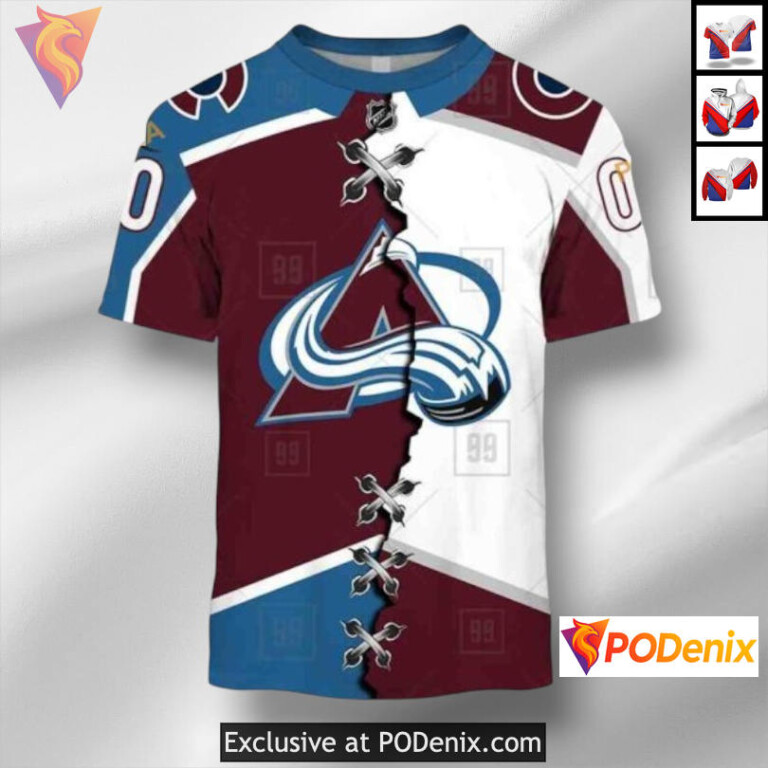 Mix Jersey 2025 Concept Colorado Avalanche Warm Hoodie Custom Sweatshirt - 1