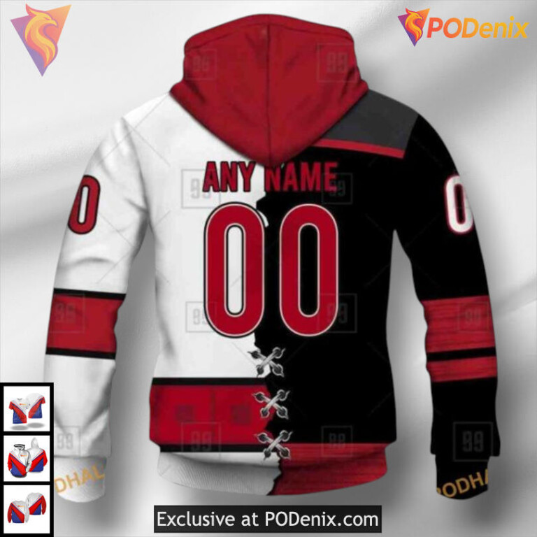Mix Jersey 2025 Concept Edition Carolina Hurricanes Winter Hoodie 3D Sweatshirt - 2
