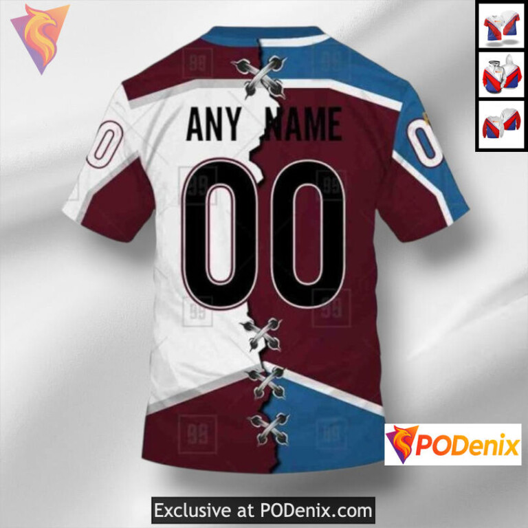 Mix Jersey 2025 Edition Colorado Avalanche Hoodie Custom 3D Apparel - 3