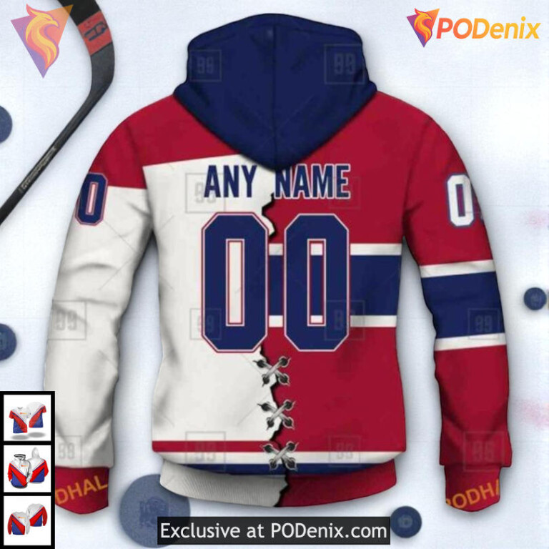 Mix Jersey 2025 Edition Concept NHL Montreal Canadiens Sweatshirt Hoodie 3D - 2
