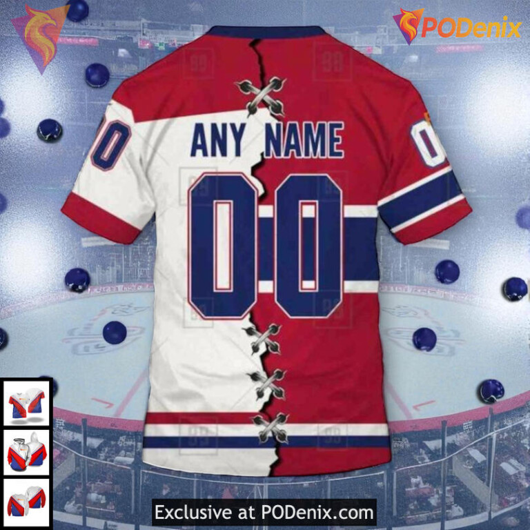Mix Jersey 2025 Edition Concept NHL Montreal Canadiens Sweatshirt Hoodie 3D - 3