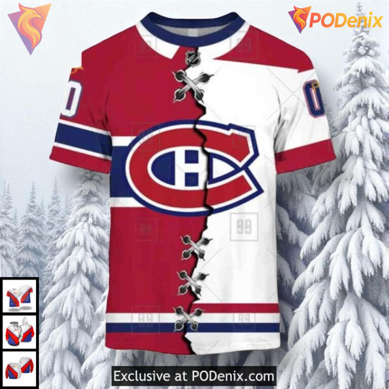 Mix Jersey 2025 Tribute Concept NHL Montreal Canadiens Sweatshirt Hoodie 3D - 1