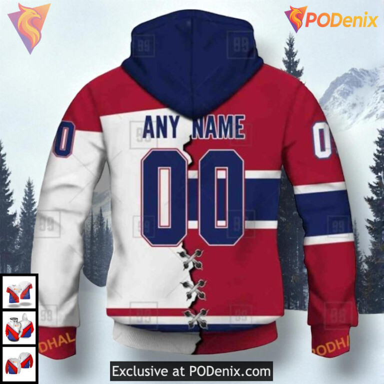 Mix Jersey 2025 Tribute Concept NHL Montreal Canadiens Sweatshirt Hoodie 3D - 2