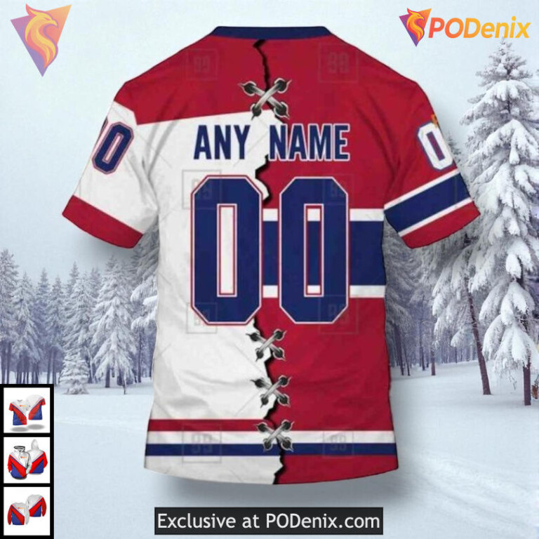 Mix Jersey 2025 Tribute Concept NHL Montreal Canadiens Sweatshirt Hoodie 3D - 3