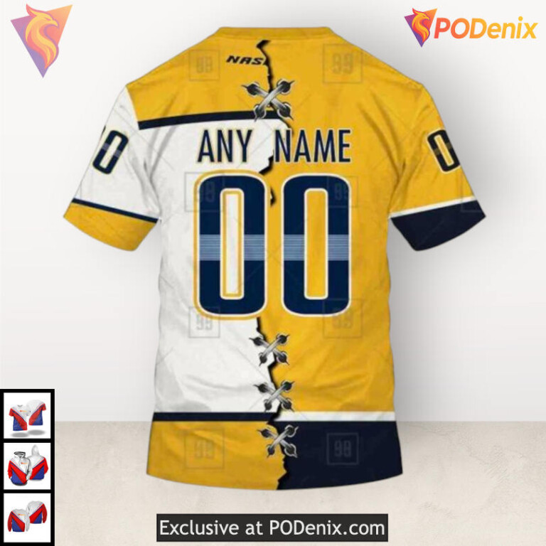 Mix Jersey 2025 Tribute Custom Nashville Predators Christmas Hoodie Unique 3D - 3