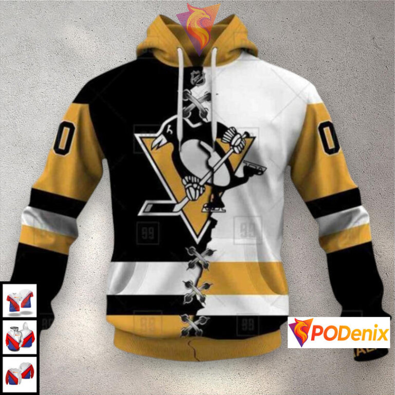 Mix Jersey 2025 Tribute Edition Pittsburgh Penguins Mens Hoodie NHL 3D