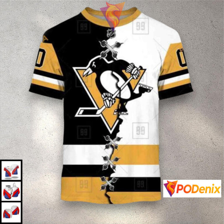 Mix Jersey 2025 Tribute Edition Pittsburgh Penguins Mens Hoodie NHL 3D - 1
