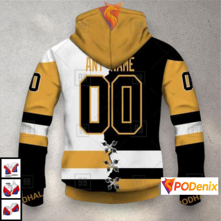 Mix Jersey 2025 Tribute Edition Pittsburgh Penguins Mens Hoodie NHL 3D - 2