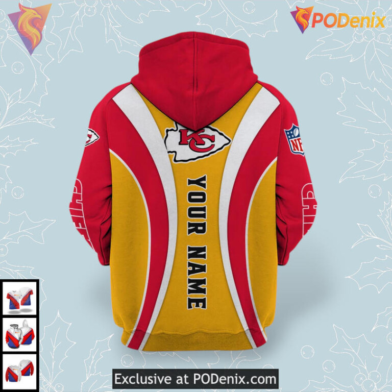 MM Graphic Kc Chiefs Youth Hoodie, Personalized Disney 3D Sweatshirt - 2