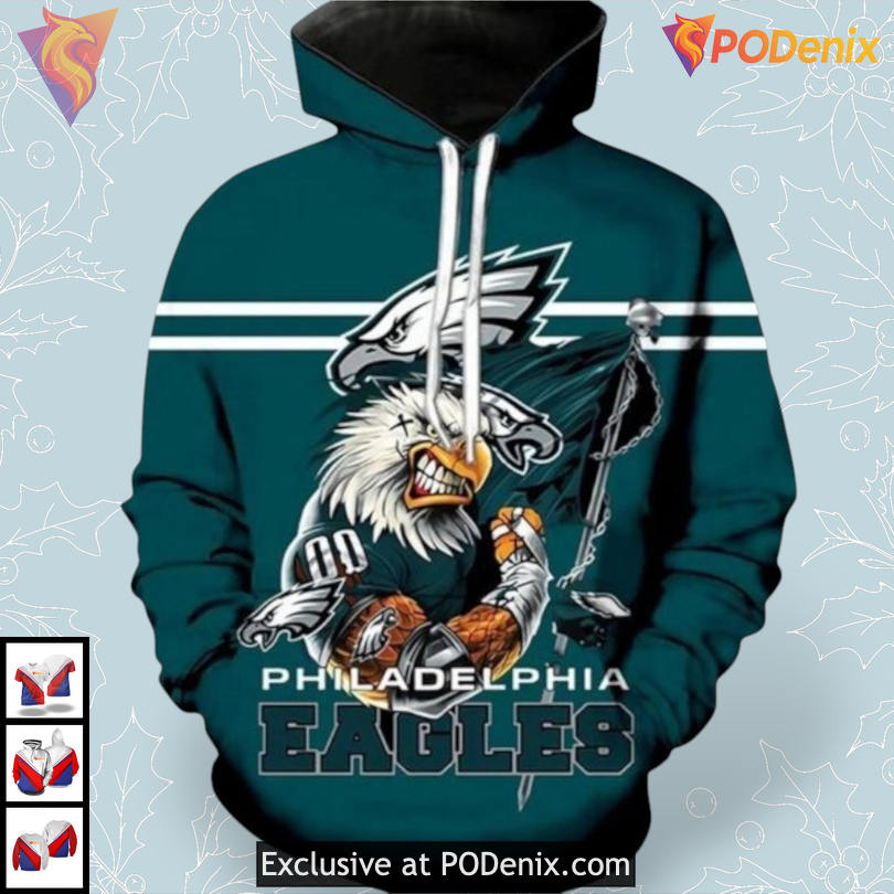 Modern Game Spirit Philadelphia Eagles Hoodie 3D Edition for Loyal Fans Modern Game Spirit Philadelphia Eagles Hoodie 3D Edition for Loyal Fans