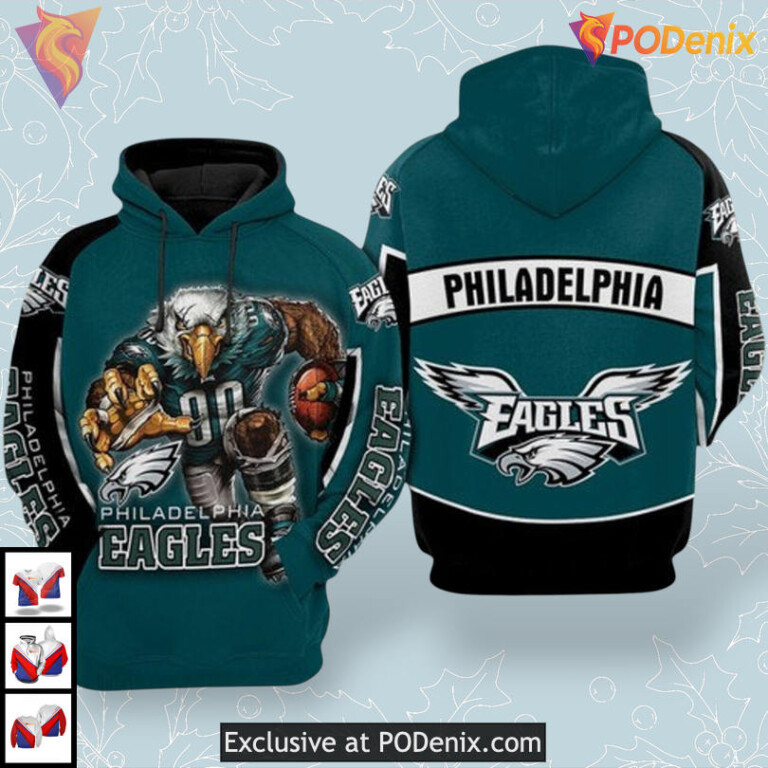 Motion Graphic Concept Custom Philadelphia Eagles Hoodie For Supporters
