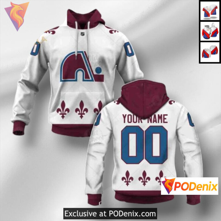 Name and Number Tribute Colorado Avalanche 3D Hoodie Custom Sweatshirt