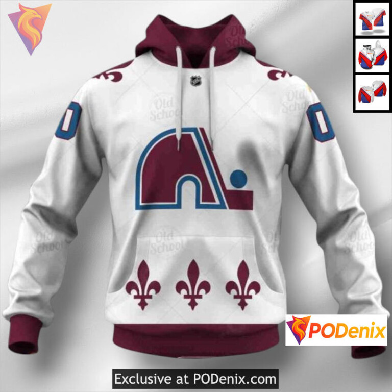 Name and Number Tribute Colorado Avalanche 3D Hoodie Custom Sweatshirt - 1